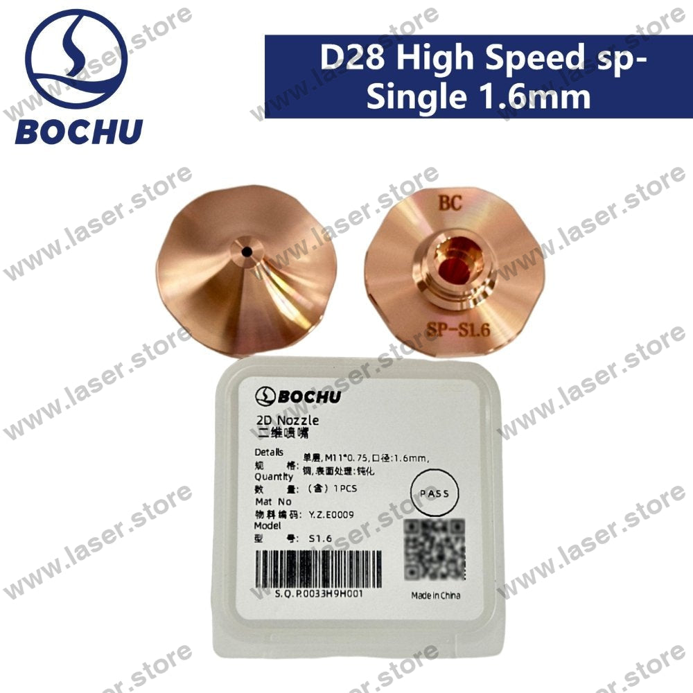 BOCHU Original Nozzles M11*0.75 D28 High Speed sp-Single 1.6mm(Y.Z.E0009)
