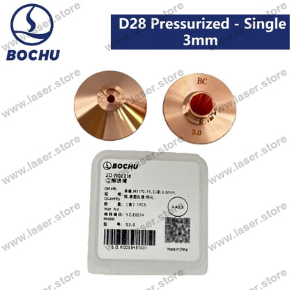 BOCHU Original Nozzles M11*0.75 D28 Pressurized - Single 3mm(Y.Z.E0014)