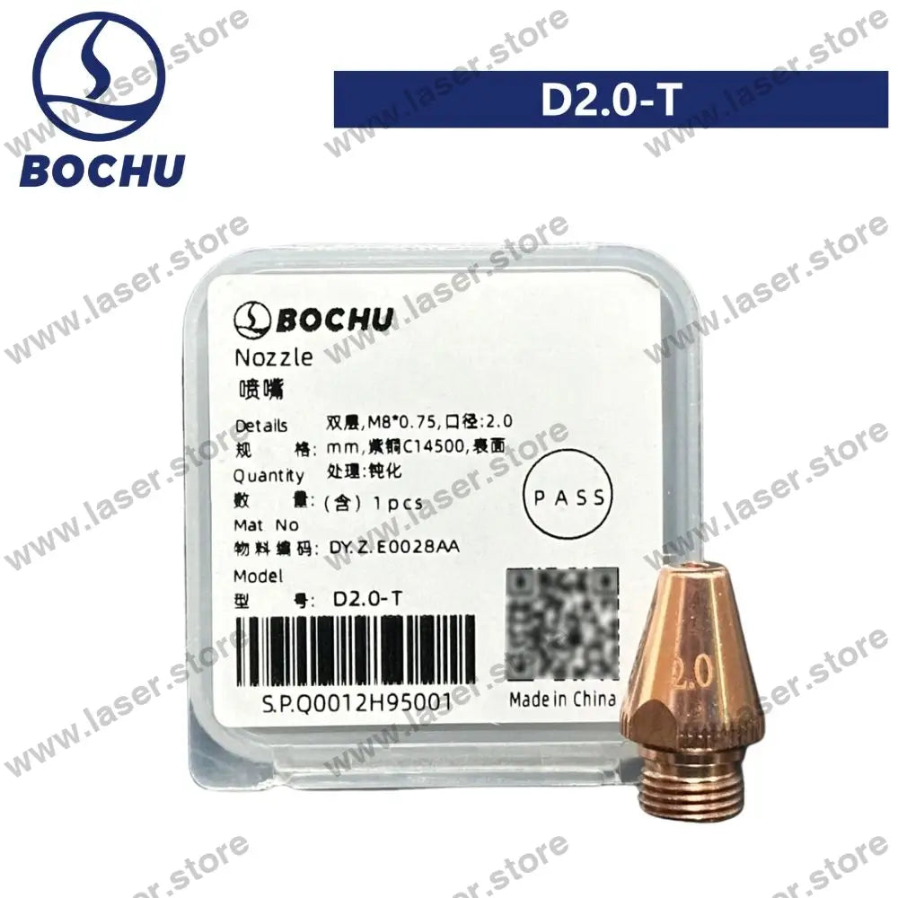 BOCHU Original Tube Bevel Cutting Nozzle M8 D2.0-T (DY.Z.E0028AA)