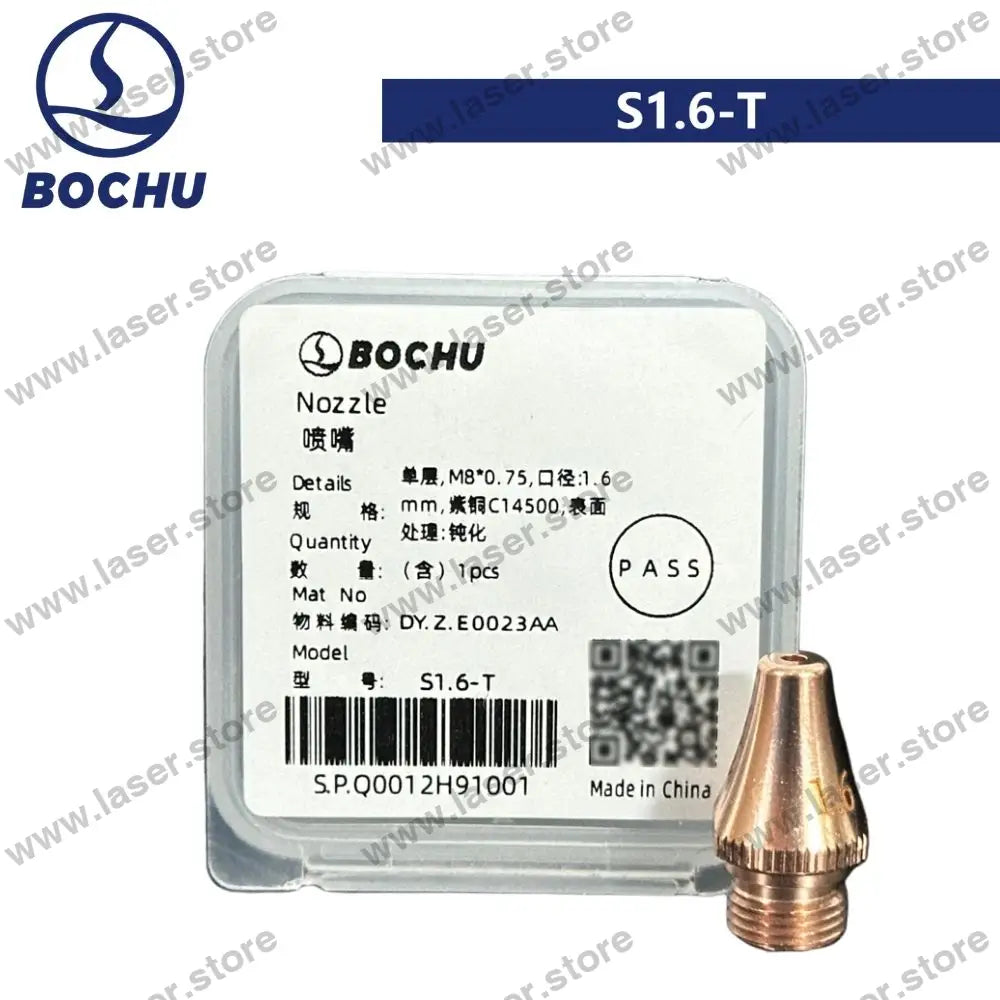 BOCHU Original Tube Bevel Cutting Nozzle M8 S1.6-T (DY.Z.E0023AA)