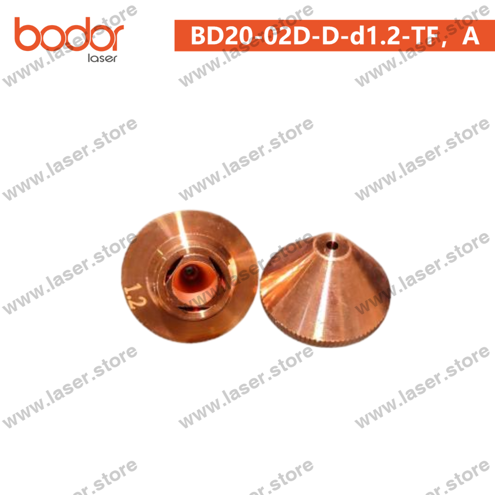 Bodor Original 20mm Round Tube-Cutting Nozzle（10pcs） - BD20-02D-D-d1.2-TF，A