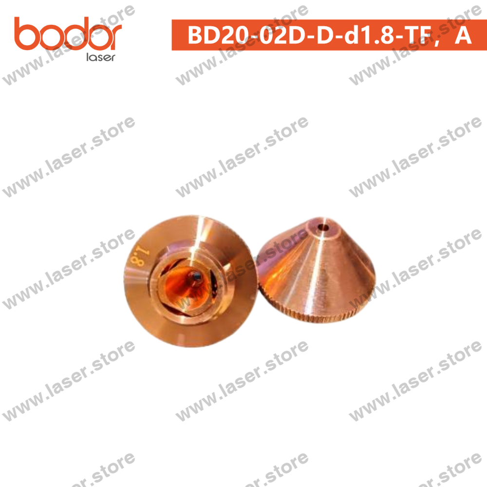 Bodor Original 20mm Round Tube-Cutting Nozzle（10pcs） - BD20-02D-D-d1.8-TF，A