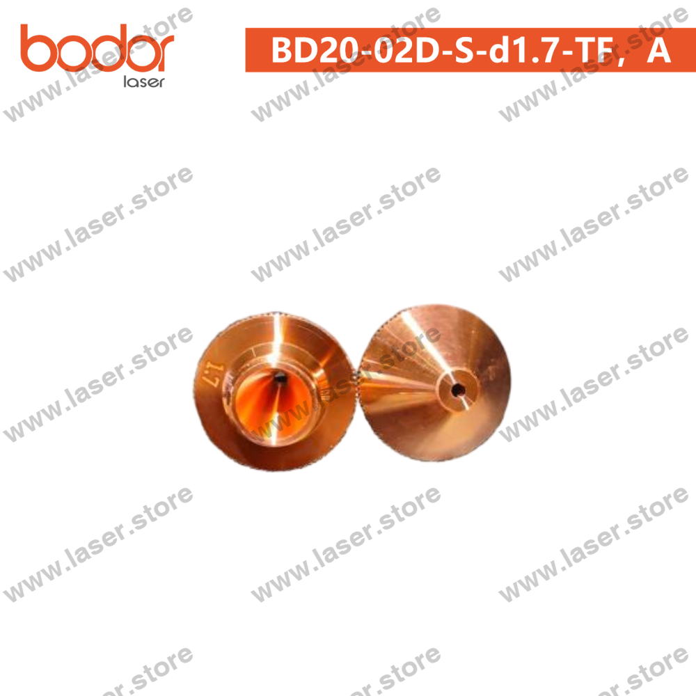 Bodor Original 20mm Round Tube-Cutting Nozzle（10pcs） - BD20-02D-S-d1.7-TF，A