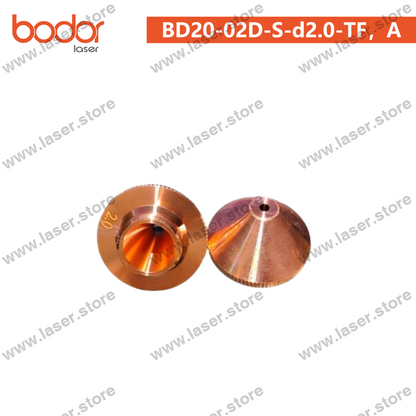 Bodor Original 20mm Round Tube-Cutting Nozzle（10pcs） - BD20-02D-S-d2.0-TF，A