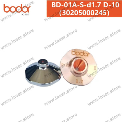 Bodor Original 25mm Hexagonal High-speed Laser Nozzles（10pcs） 30205000245（BD-01A-S-d1.7 D-10）
