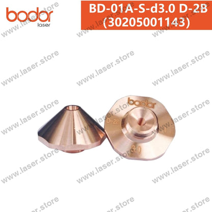 Bodor Original 25mm Hexagonal High-speed Laser Nozzles（10pcs） 30205001143（BD-01A-S-d3.0 D-2B）
