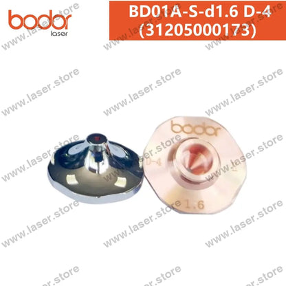 Bodor Original 25mm Hexagonal High-speed Laser Nozzles（10pcs） 31205000173（BD01A-S-d1.6 D-4）