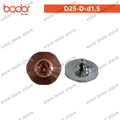 Bodor Original 25mm Hexagonal High-speed Laser Nozzles（10pcs） - D25-D-d1.5