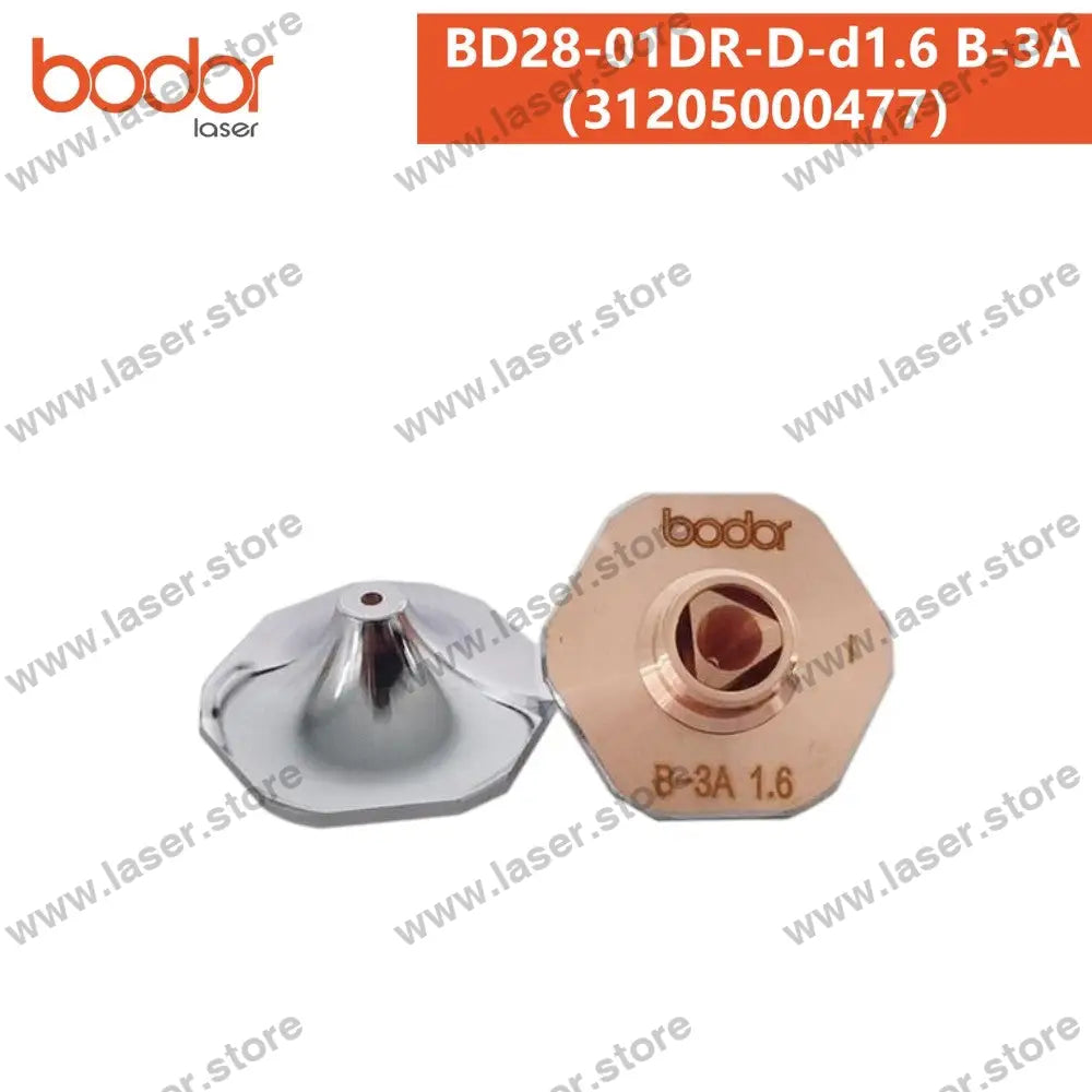 Bodor Original 28mm Hexagonal Plate-cutting High-speed Nozzle（20pcs） 31205000477（BD28-01DR-D-d1.6 B-3A）