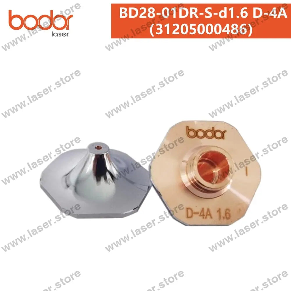 Bodor Original 28mm Hexagonal Plate-cutting High-speed Nozzle（20pcs） 31205000486（BD28-01DR-S-d1.6 D-4A）