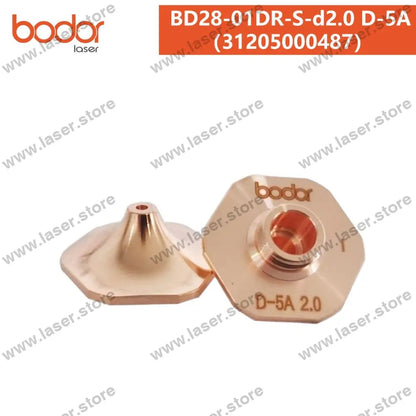 Bodor Original 28mm Hexagonal Plate-cutting High-speed Nozzle（20pcs） 31205000487（BD28-01DR-S-d2.0 D-5A）
