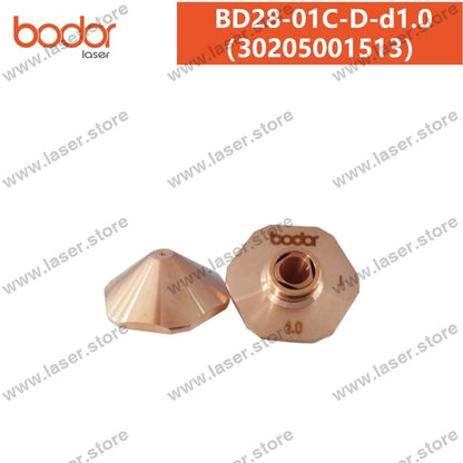 Bodor Original 28mm Hexagonal Plate Cutting Standard Laser Nozzles 30205001513（BD28-01C-D-d1.0）