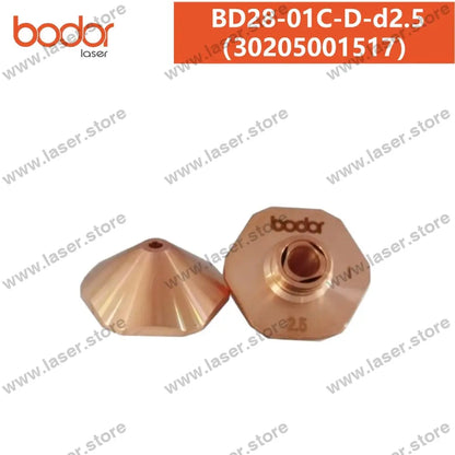 Bodor Original 28mm Hexagonal Plate Cutting Standard Laser Nozzles 30205001517（BD28-01C-D-d2.5）