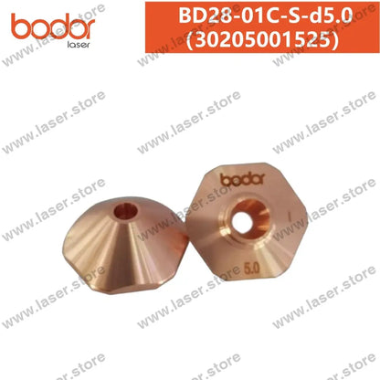 Bodor Original 28mm Hexagonal Plate Cutting Standard Laser Nozzles 30205001525（BD28-01C-S-d5.0）