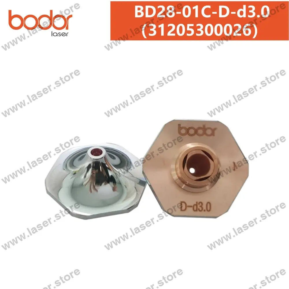 Bodor Original 28mm Hexagonal Plate Cutting Standard Laser Nozzles 31205300026（BD28-01C-D-d3.0）