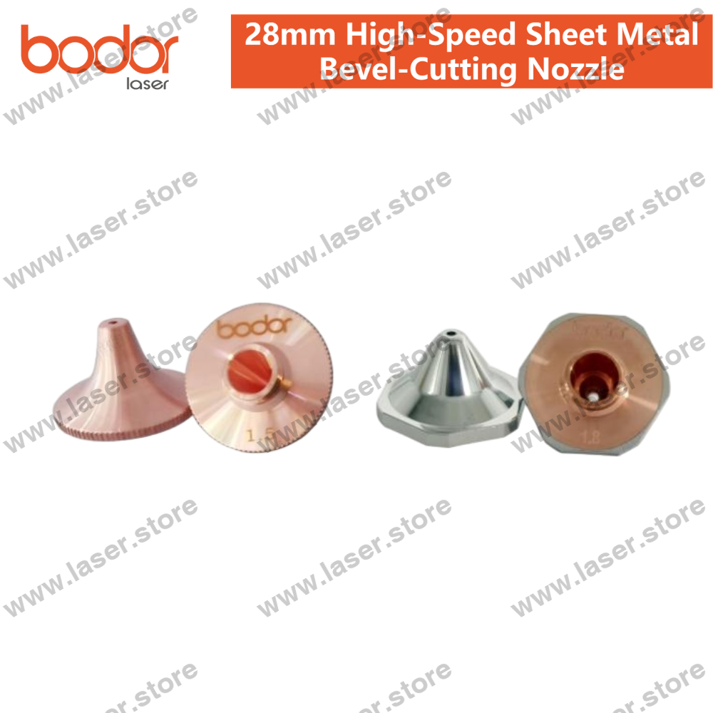 Bodor Original 28mm High-Speed Sheet Metal Bevel-Cutting Nozzle（10pcs）