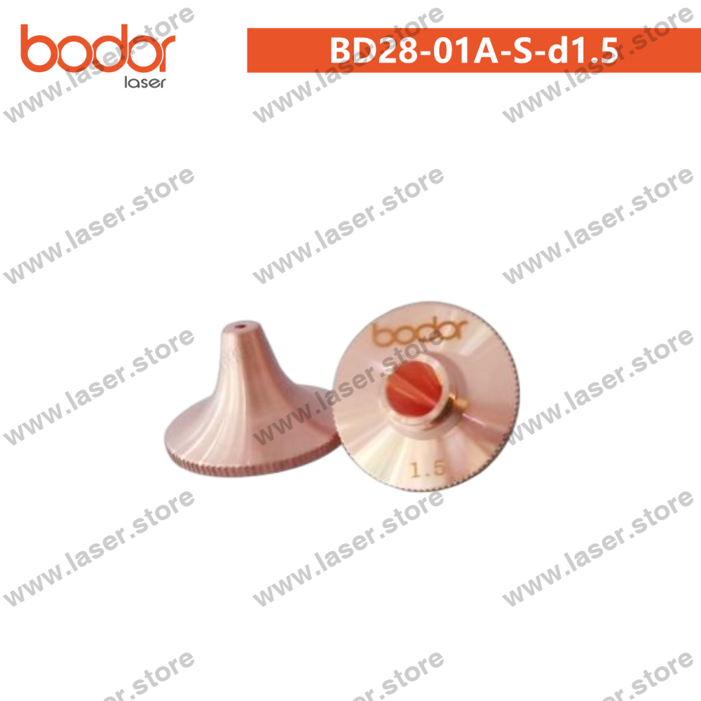 Bodor Original 28mm High-Speed Sheet Metal Bevel-Cutting Nozzle（10pcs） - BD28-01A-S-d1.5