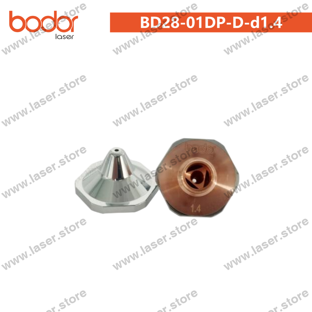 Bodor Original 28mm High-Speed Sheet Metal Bevel-Cutting Nozzle（10pcs） - BD28-01DP-D-d1.4