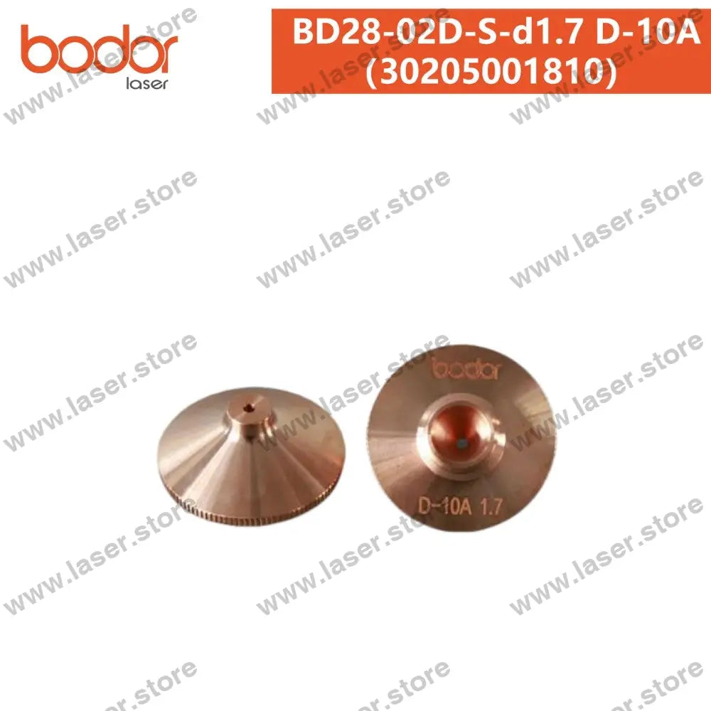 Bodor Original 28mm Round Plate-cutting Nozzle（10pcs） 30205001810（BD28-02D-S-d1.7 D-10A）