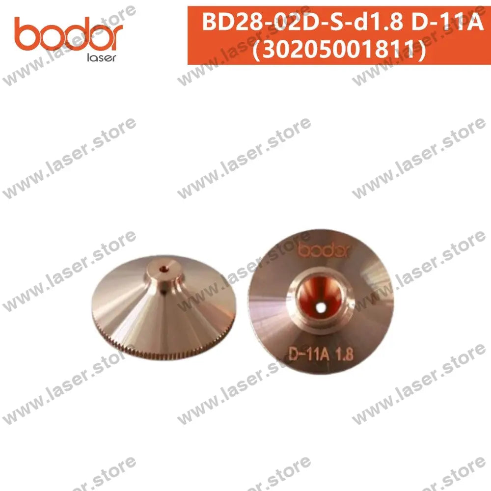 Bodor Original 28mm Round Plate-cutting Nozzle（10pcs） 30205001811（BD28-02D-S-d1.8 D-11A）