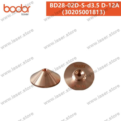 Bodor Original 28mm Round Plate-cutting Nozzle（10pcs） 30205001813（BD28-02D-S-d3.5 D-12A）