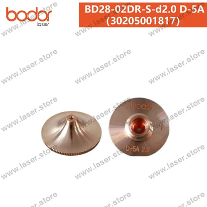 Bodor Original 28mm Round Plate-cutting Nozzle（10pcs） 30205001817（BD28-02DR-S-d2.0 D-5A）