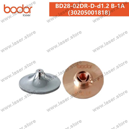 Bodor Original 28mm Round Plate-cutting Nozzle（10pcs） 30205001818（BD28-02DR-D -d1.2 B-1A）