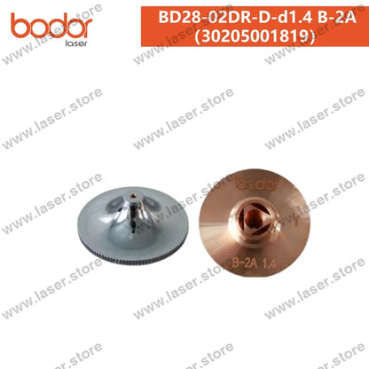 Bodor Original 28mm Round Plate-cutting Nozzle（10pcs） 30205001819（BD28-02DR-D -d1.4 B-2A）
