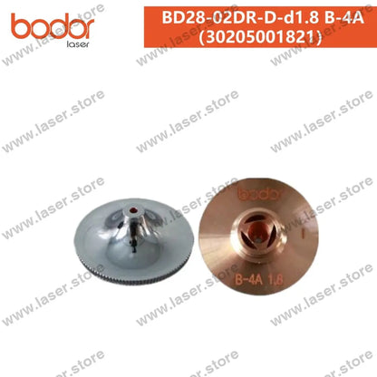 Bodor Original 28mm Round Plate-cutting Nozzle（10pcs） 30205001821（BD28-02DR-D-d1.8 B-4A）