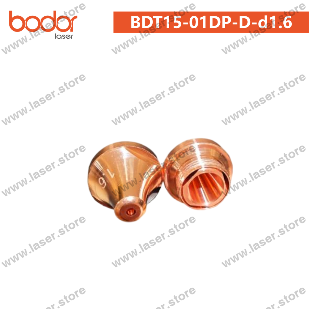 Bodor Original U10/Gangchun Dedicated Long-Focus Straight Tube-Cutting Nozzle (30kW)10pcs - BDT15-01DP-D-d1.6