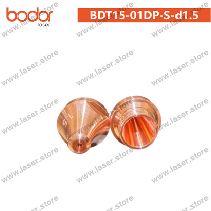 Bodor Original U10/Gangchun Dedicated Long-Focus Straight Tube-Cutting Nozzle (30kW)10pcs - BDT15-01DP-S-d1.5