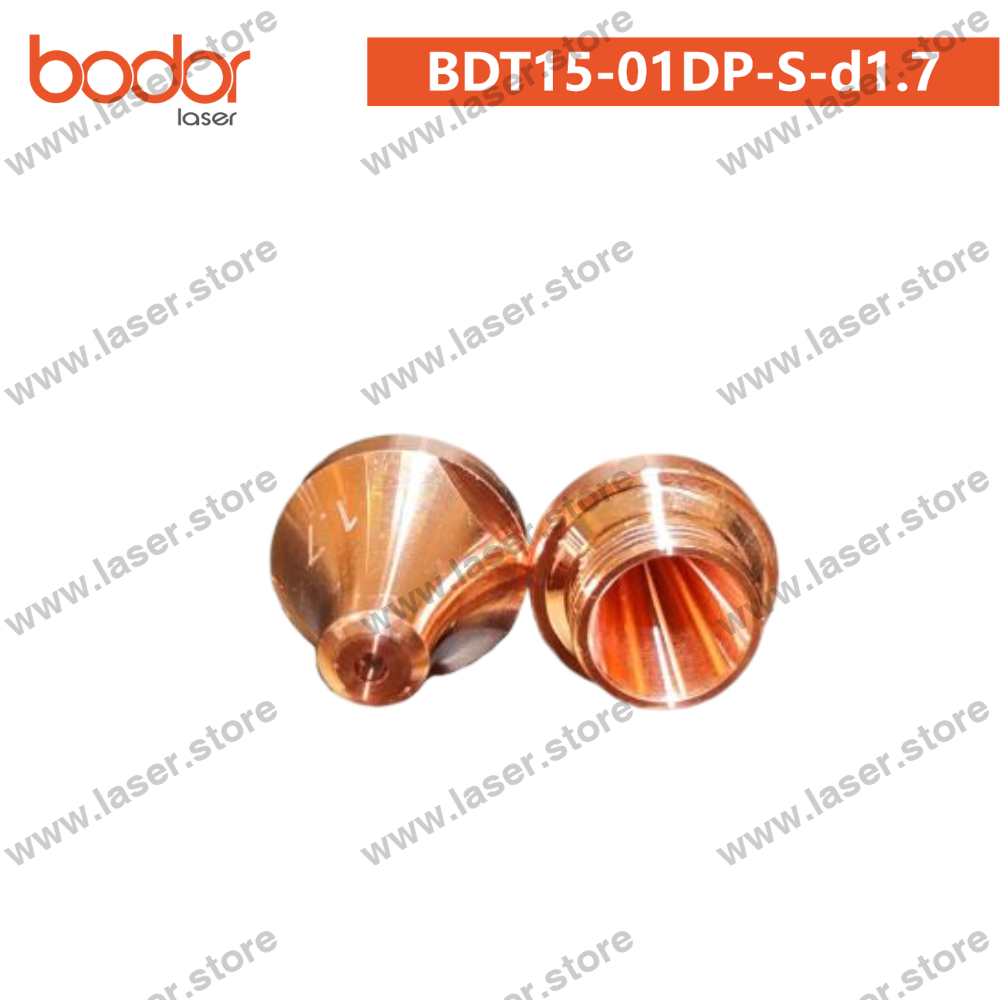 Bodor Original U10/Gangchun Dedicated Long-Focus Straight Tube-Cutting Nozzle (30kW)10pcs - BDT15-01DP-S-d1.7