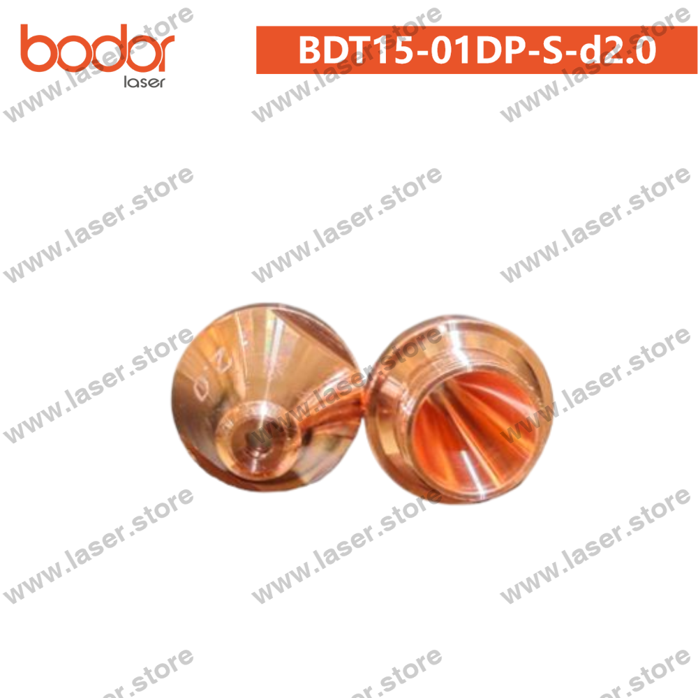Bodor Original U10/Gangchun Dedicated Long-Focus Straight Tube-Cutting Nozzle (30kW)10pcs - BDT15-01DP-S-d2.0