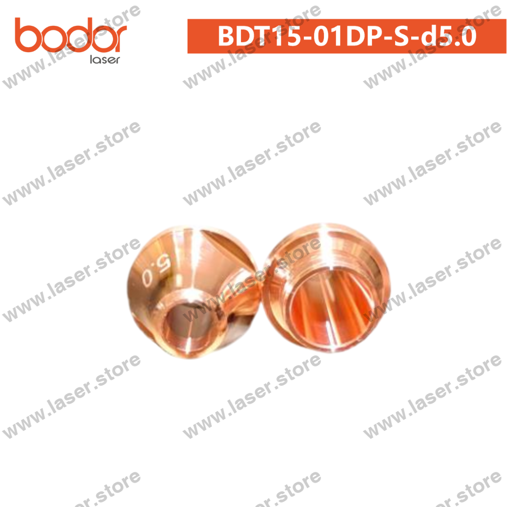 Bodor Original U10/Gangchun Dedicated Long-Focus Straight Tube-Cutting Nozzle (30kW)10pcs - BDT15-01DP-S-d5.0