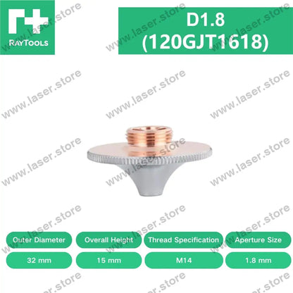 Raytools Original Single/Double Layer Nozzle D32（Type B） D1.8mm（120GJT1618）