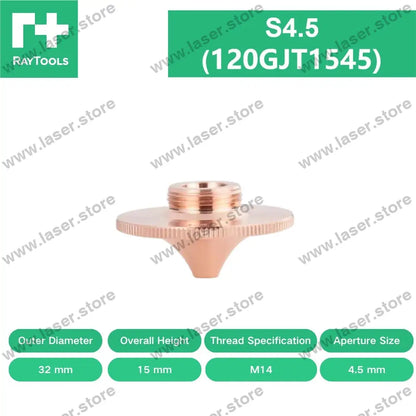 Raytools Original Single/Double Layer Nozzle D32（Type B） S4.5mm（120GJT1545）
